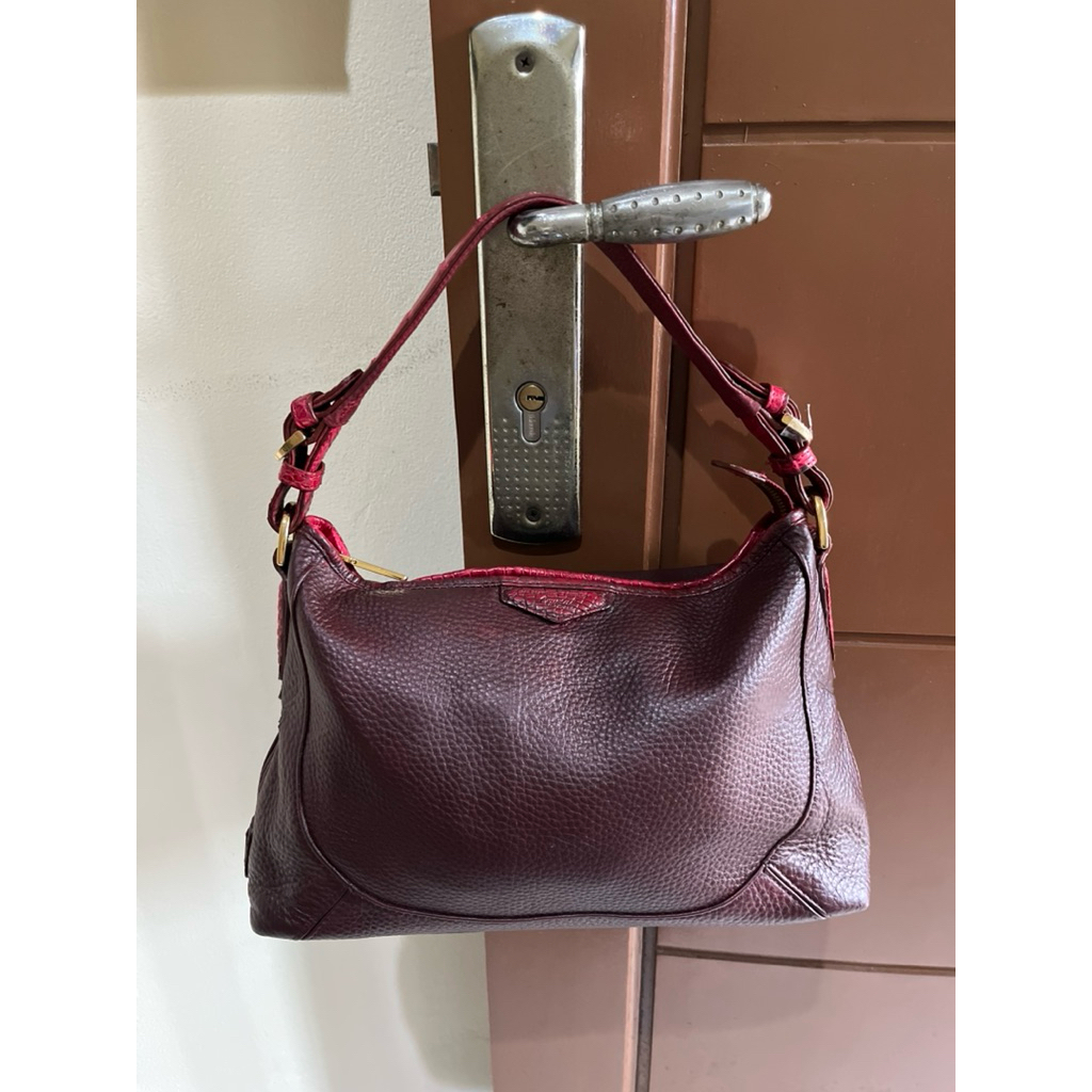 Tas Preloved Shoulder Bag Tas Ketek Kulit Asli