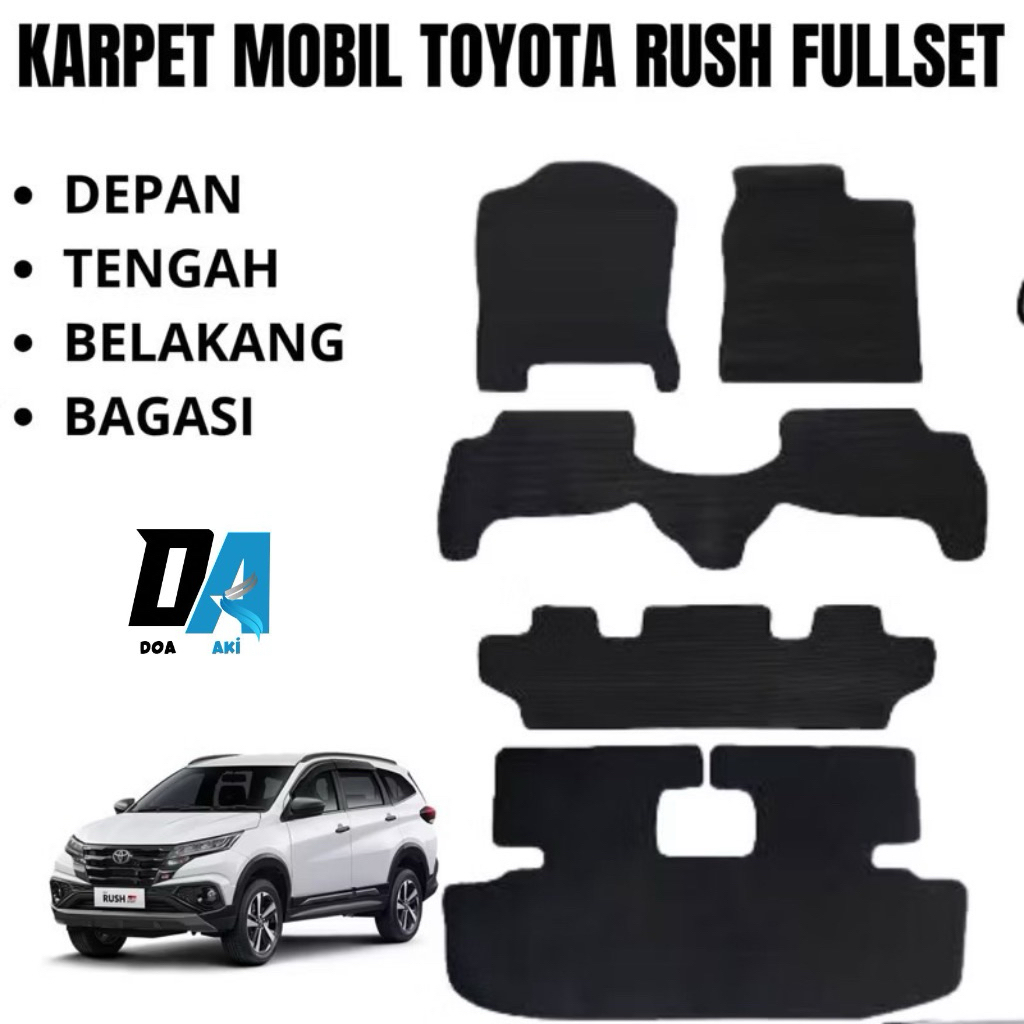 Karpet Mobil Toyota Rush Fullset alas kaki matras Mobil Toyota Rush Fullset