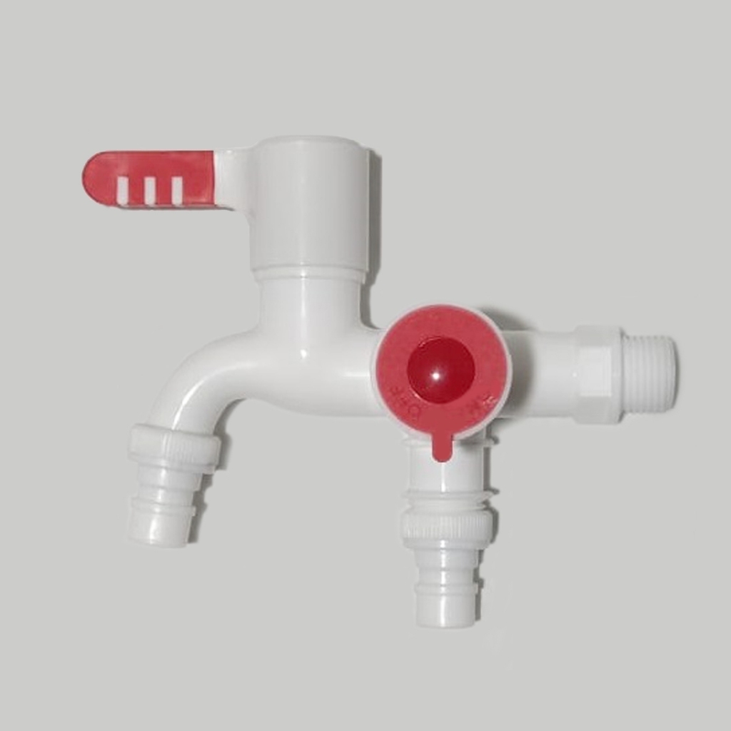 ESCA - 14B13 Kram Cabang Shower ABS Putih Minimalis 1/2 Inc ESCA 11C