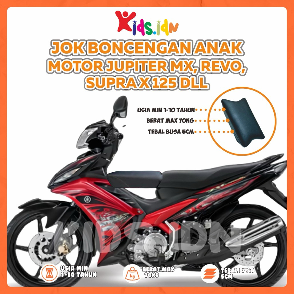 Jok Boncengan Anak Motor REVO, SUPRA X 125, MX KING, JUPITER Z1 DLL Kursi Dudukan Anak Motor Bebek