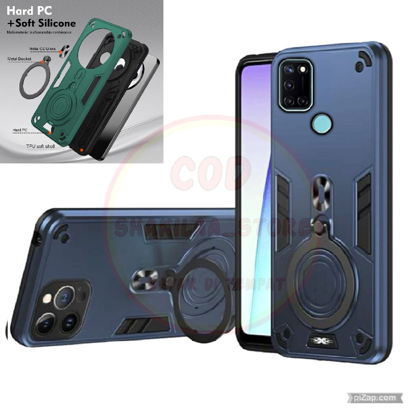 CASE HP REALME C17 CASE ROBOT HIT EYE RING PRO CAMERA HARDCASE ARMOR NEW COVER