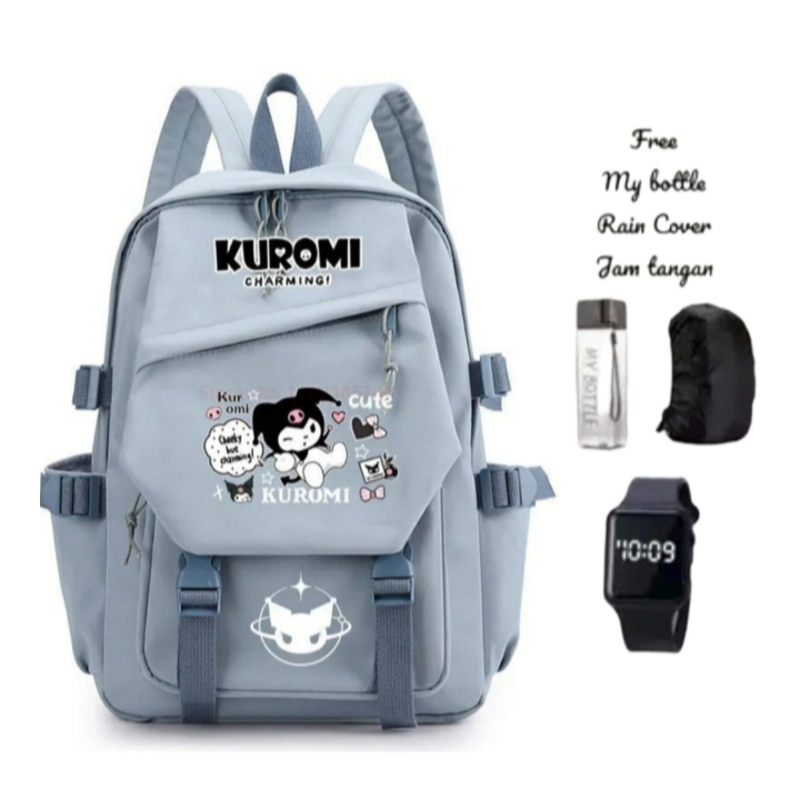 Tas Kuromi Sekolah / Tas Sekolah Berkualitas Awet / Backpack sekolah korean style / Tas ransel sekol