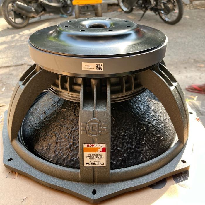 Speaker ACR Fabulous 127187 Subwoofer 18 Inch Voice Coil 5 Inch 2200 Watt Max Original Daun Coating 