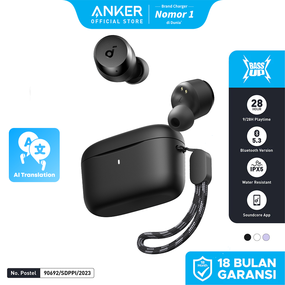 Anker Soundcore A20i - Headset TWS In-Ear dengan ANC dan IPX5