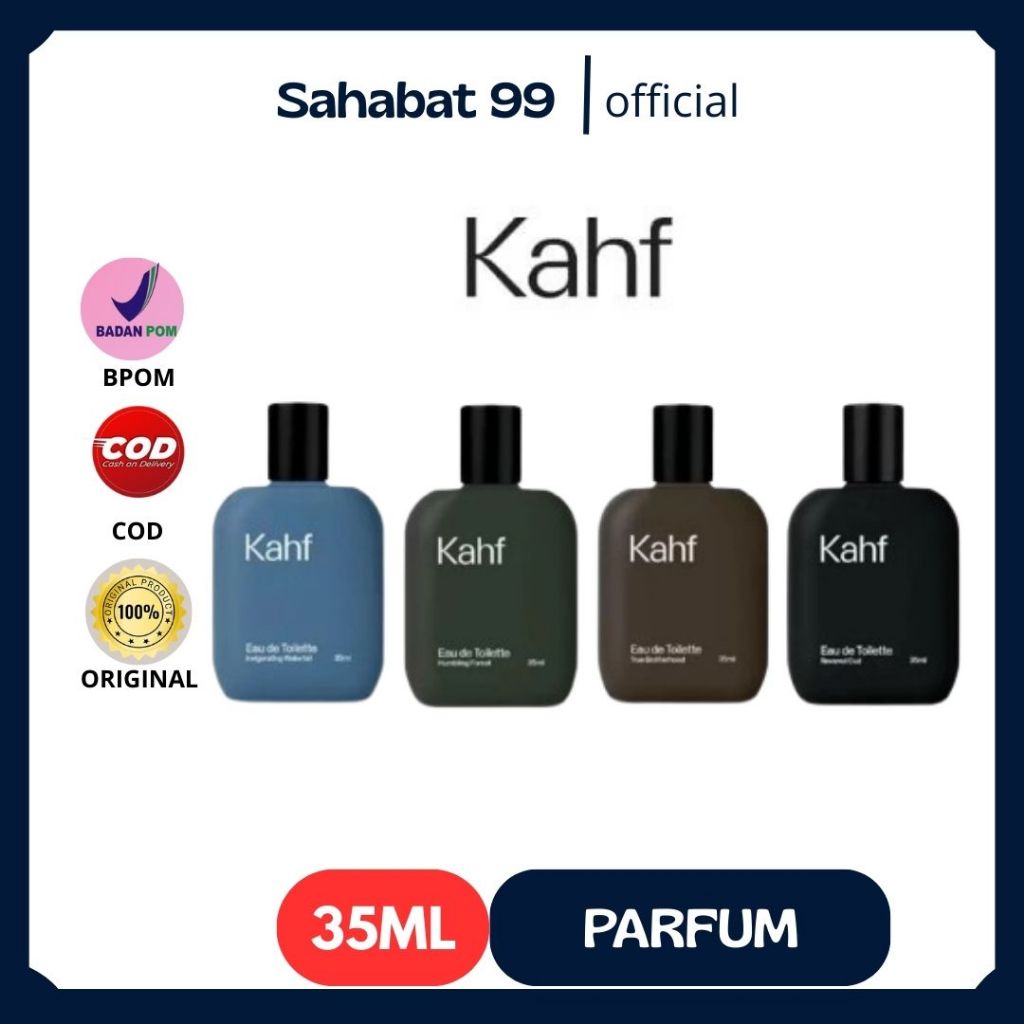 KAHF Parfum  Eau de Toilette & Eau de Parfum | Parfum Laki-laki | Revered Oud | True Brotherhood | M