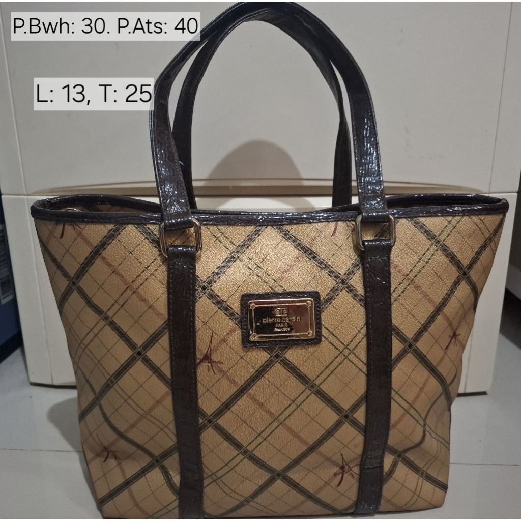 Preloved Tote PC / Totebag kulit tebal