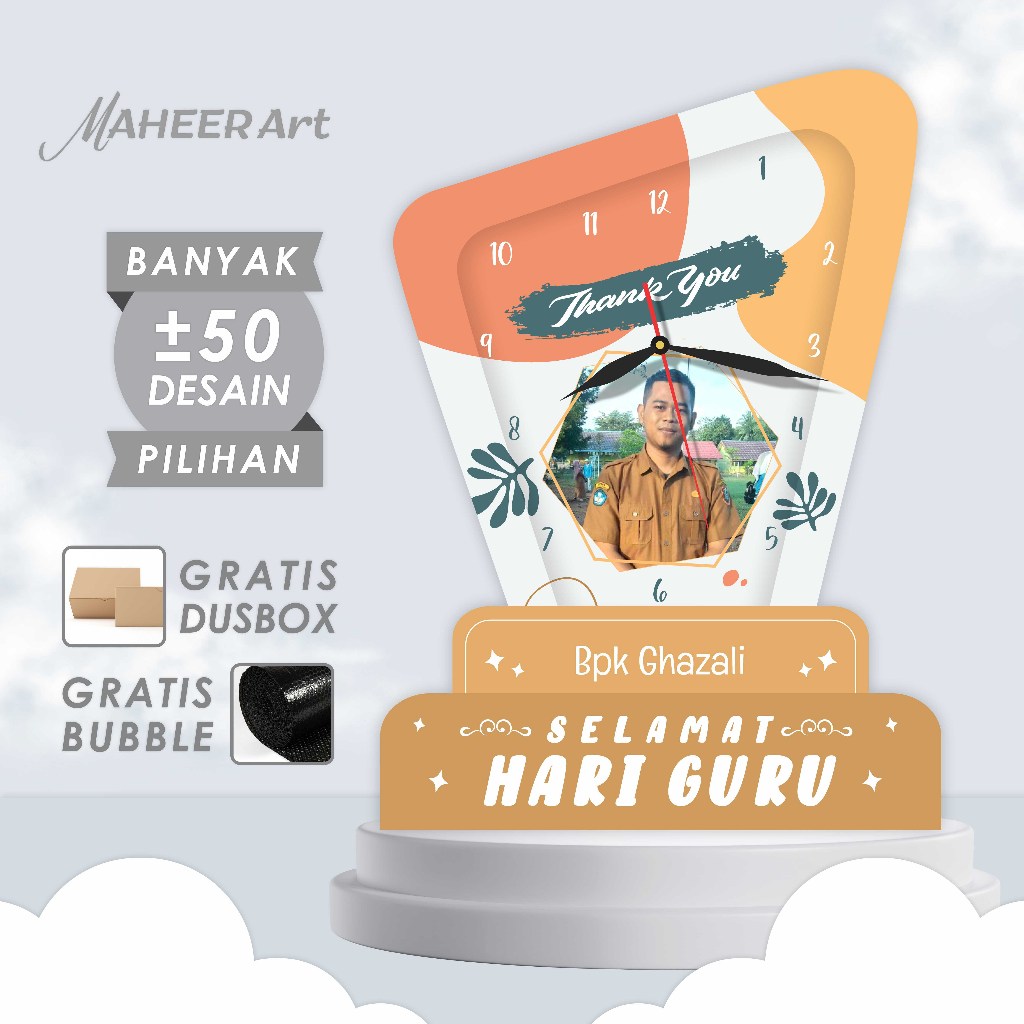 Souvenir Perpisahan Guru Dengan Custom Nama Dan Foto Hadiah Terimakasih Untuk Dosen Pembimbing Unik