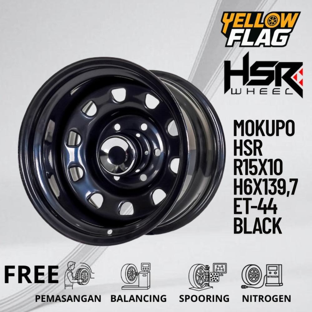 Velg besi daytona r15 lubang 6 untuk triton everest land cruiser hsr mokupo ring 15 pcd 6 lebar 10