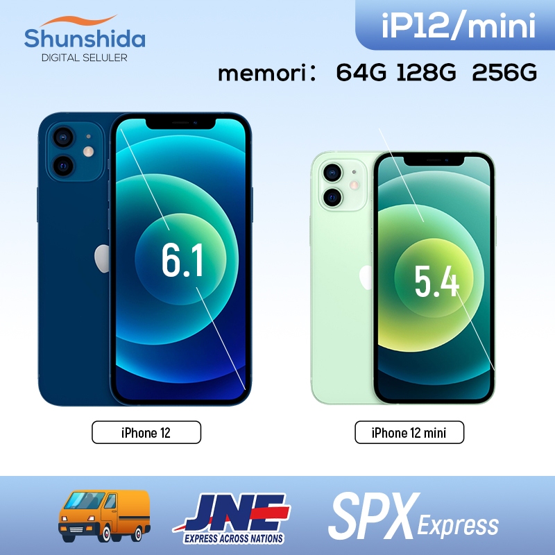 iP12 RAM256GB128GB64GB Second BEKAS ORIGINAL100%MULUS NORMAL FULLSET Kondisi Perfect 12mini / iPhone