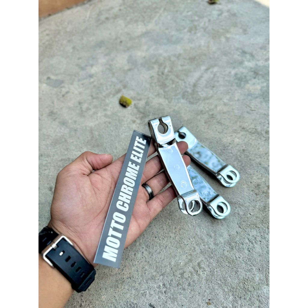 TUAS TARIKAN PAHA REM BELAKANG CB150 VERZA ORIGINAL AHM CHROME CROME PNP GL MAX PRO TIGER REVO LAMA 
