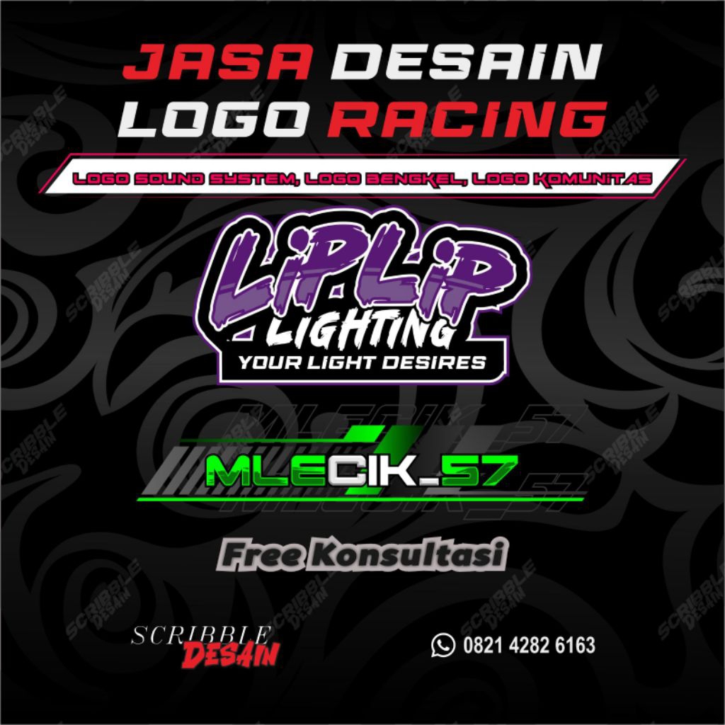 JASA DESAIN LOGO RACING | BENGKEL | SOUND SISTEM | KOMUNITAS
