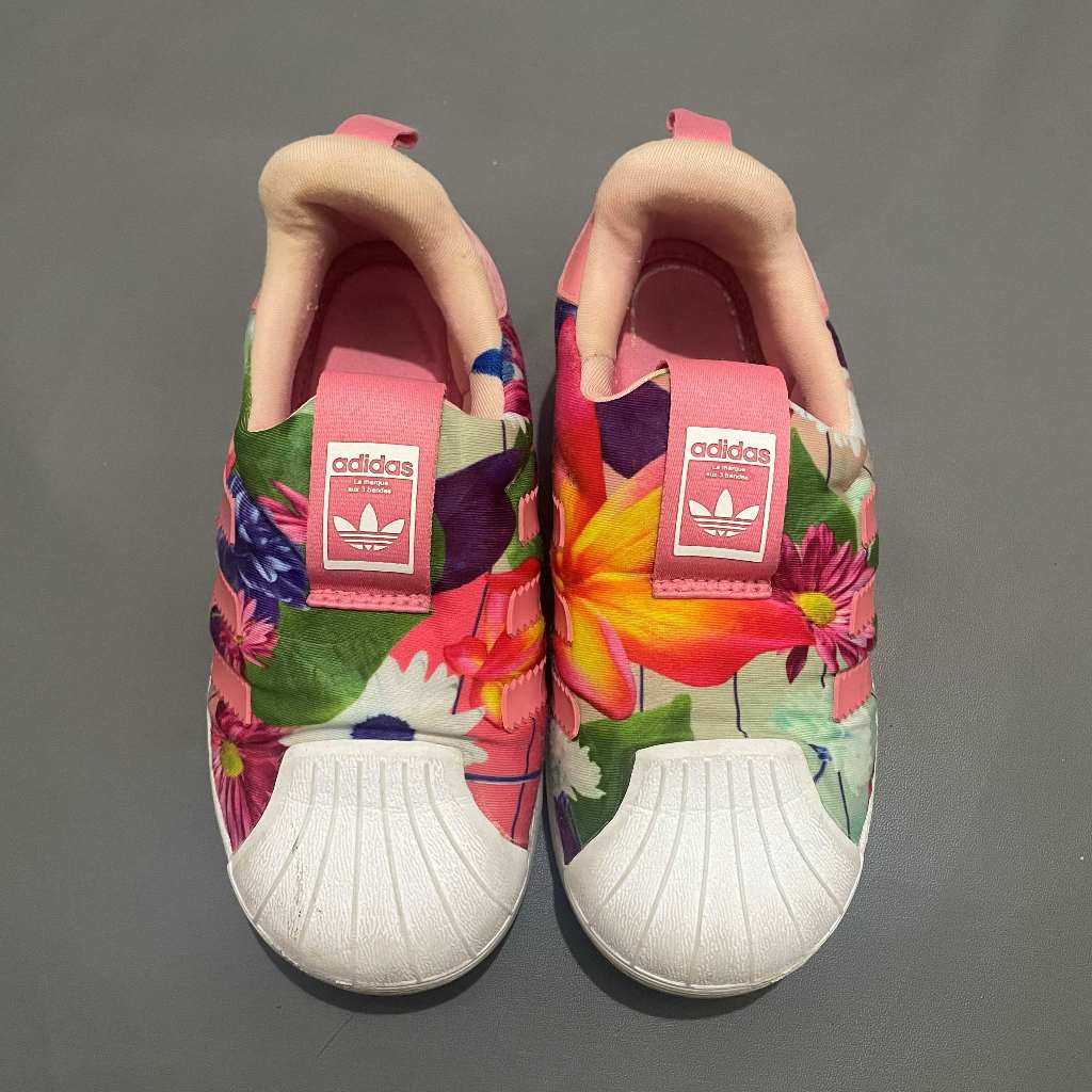 ANAK K455 (ADIDAS ORI, PRELOVED) Sepatu Superstar Ortholite 360 Three Stripes Sneakers Low Slip On P