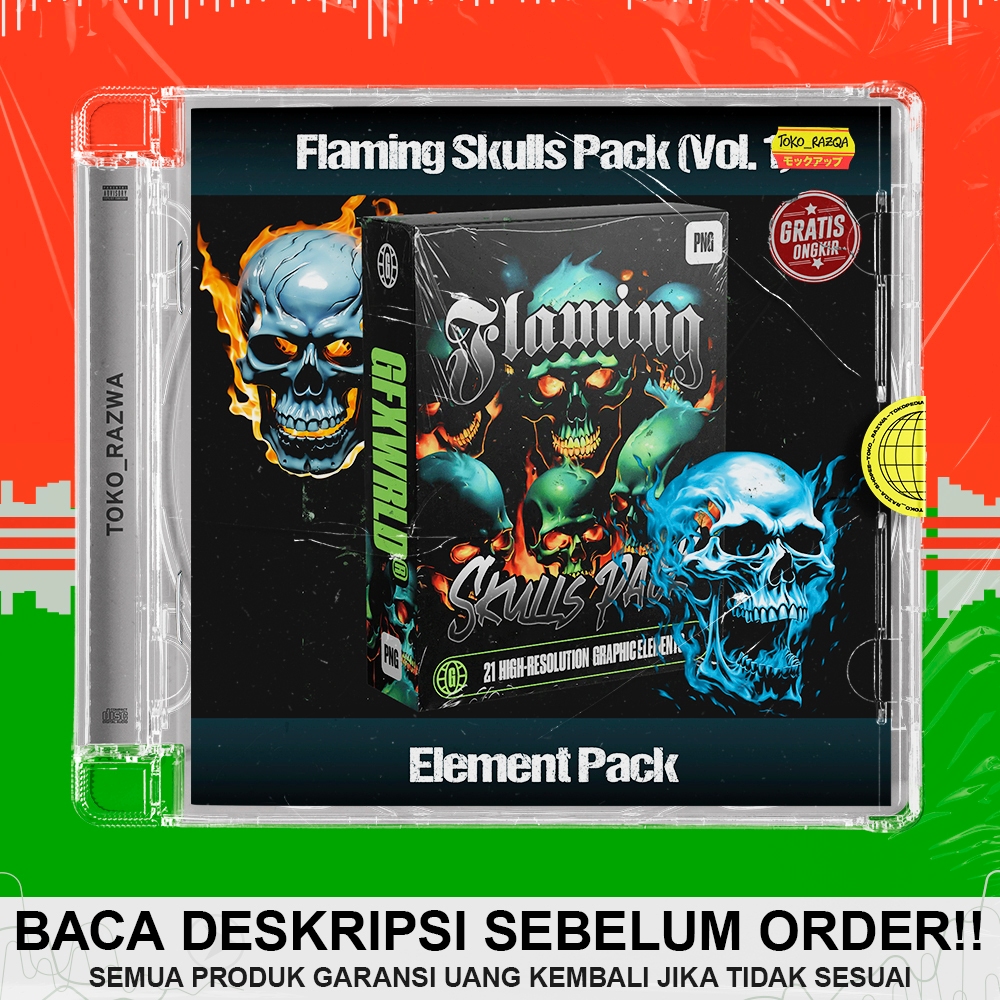 Element Pack - Fullermoe - Flaming Skulls Pack (Vol. 1)