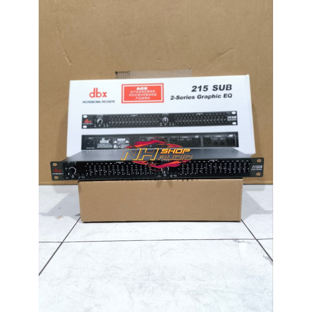 Equalizer DBX215SUB DBX 215 SUB DBX 215SUB Grade A 2 x 15 Channel Dual Channel Equalizer DBX Graphic