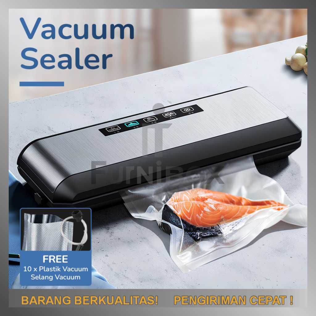 FURNIBOX Vacum Sealer Alat Vakum Makanan Vacuum Vacum Sealer Frozen Packaging Machine