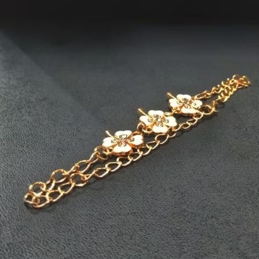 PANDORA TITANIUM BRACELET/GELANG PANDORA TITANIUM/PANDORA AKSESORIS/FACHION JEWELRY/GELANG CLOVER VI