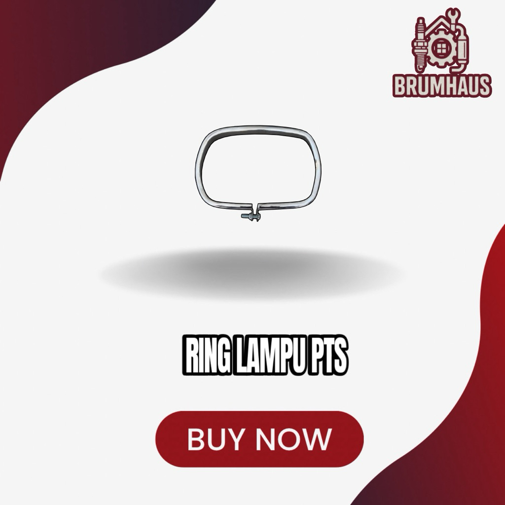 Ring Lampu Vespa PTS Smallframe – List Headlamp Chrome Besi Kuat NOS