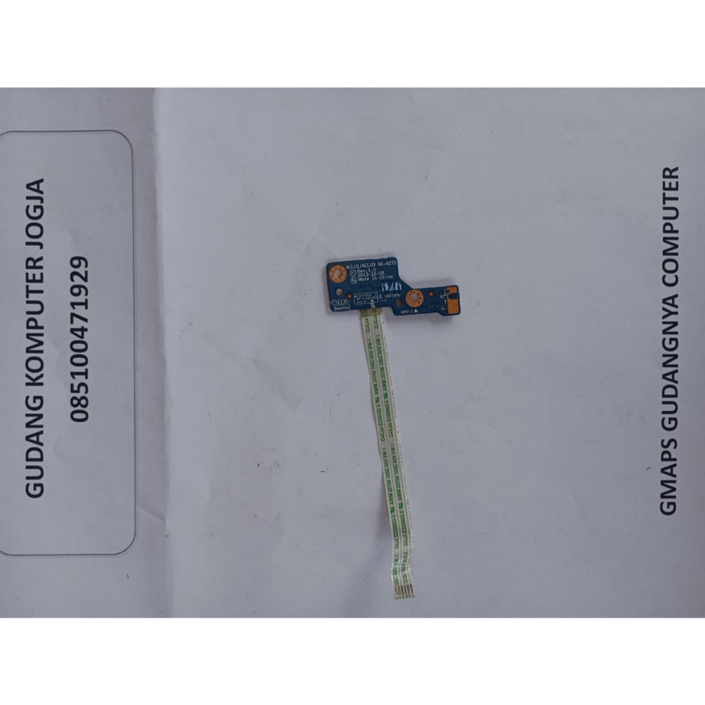 Tombol Power Tombol On OFF Original Copotan Unit Laptop Lenovo Ideapad 130 14 ast ip130 14ast