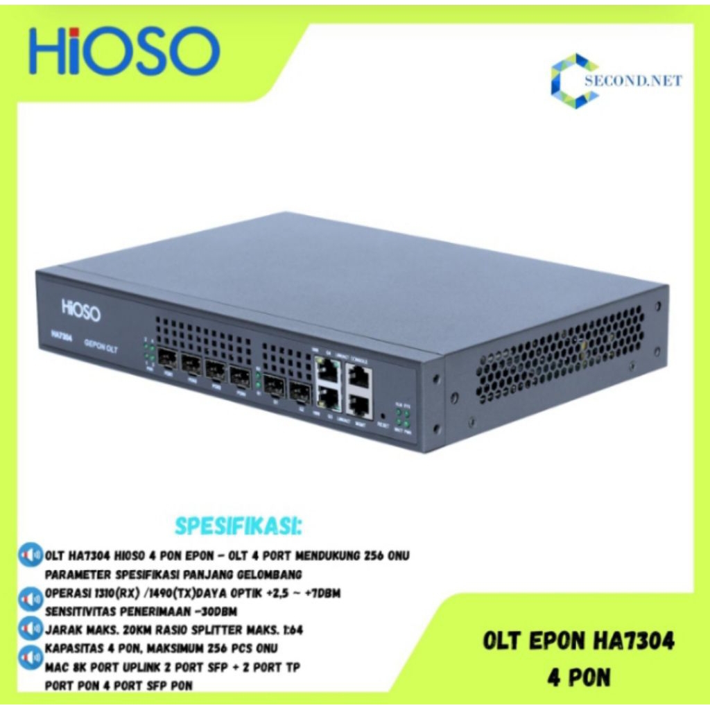 OLT HA7304 Hioso 4 PON EPO