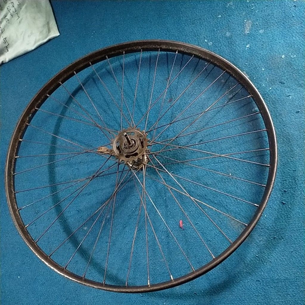 roda belakang sepeda onthel rem kaki/torpedo