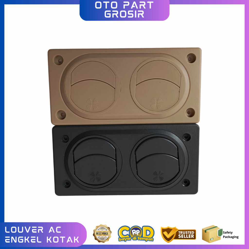 Louver Ac Engkel Kotak/2 Lubang Kisi AC bus/Kisi AC pendingin Bus