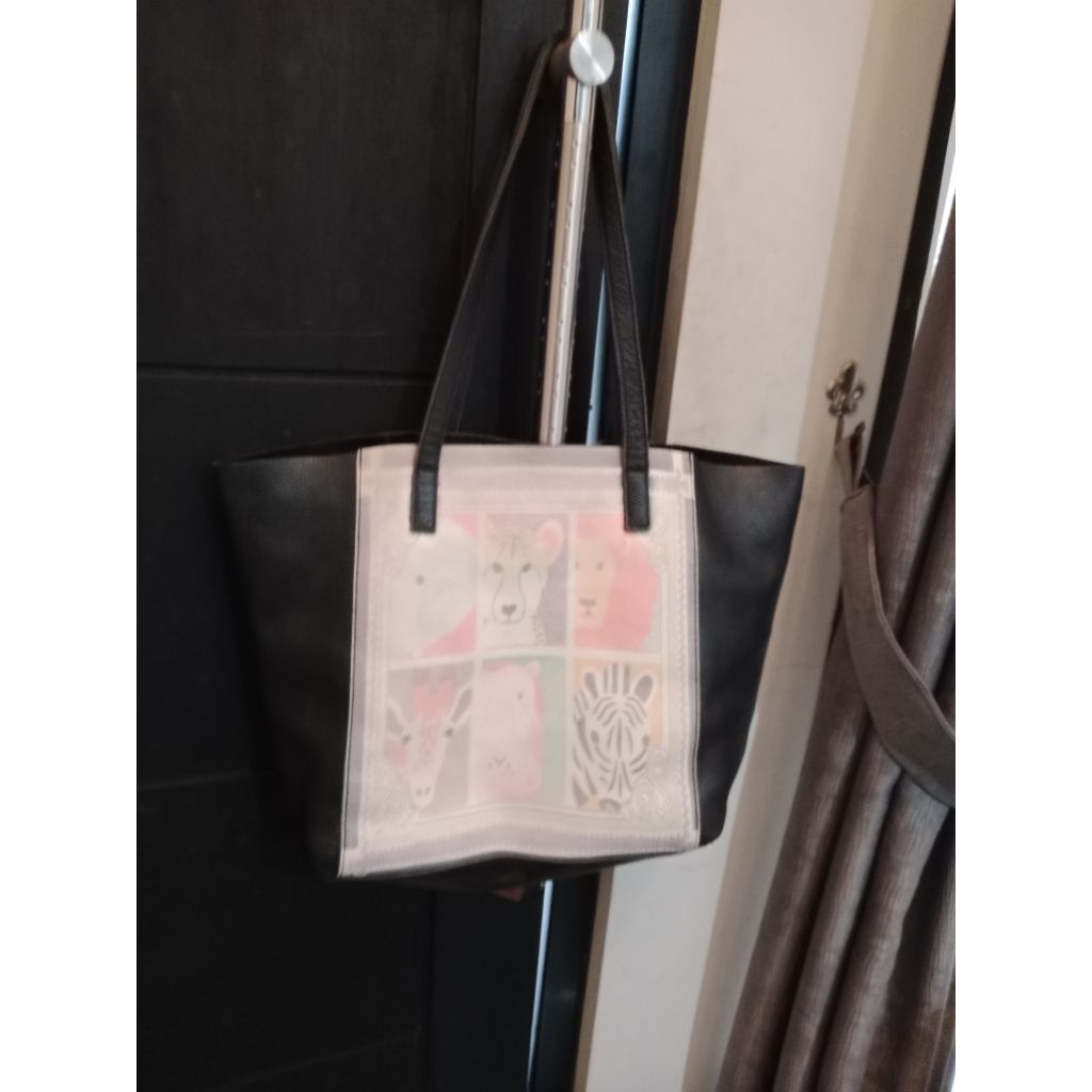 Tote bag/kulit asli/tidak ada brand/preloved