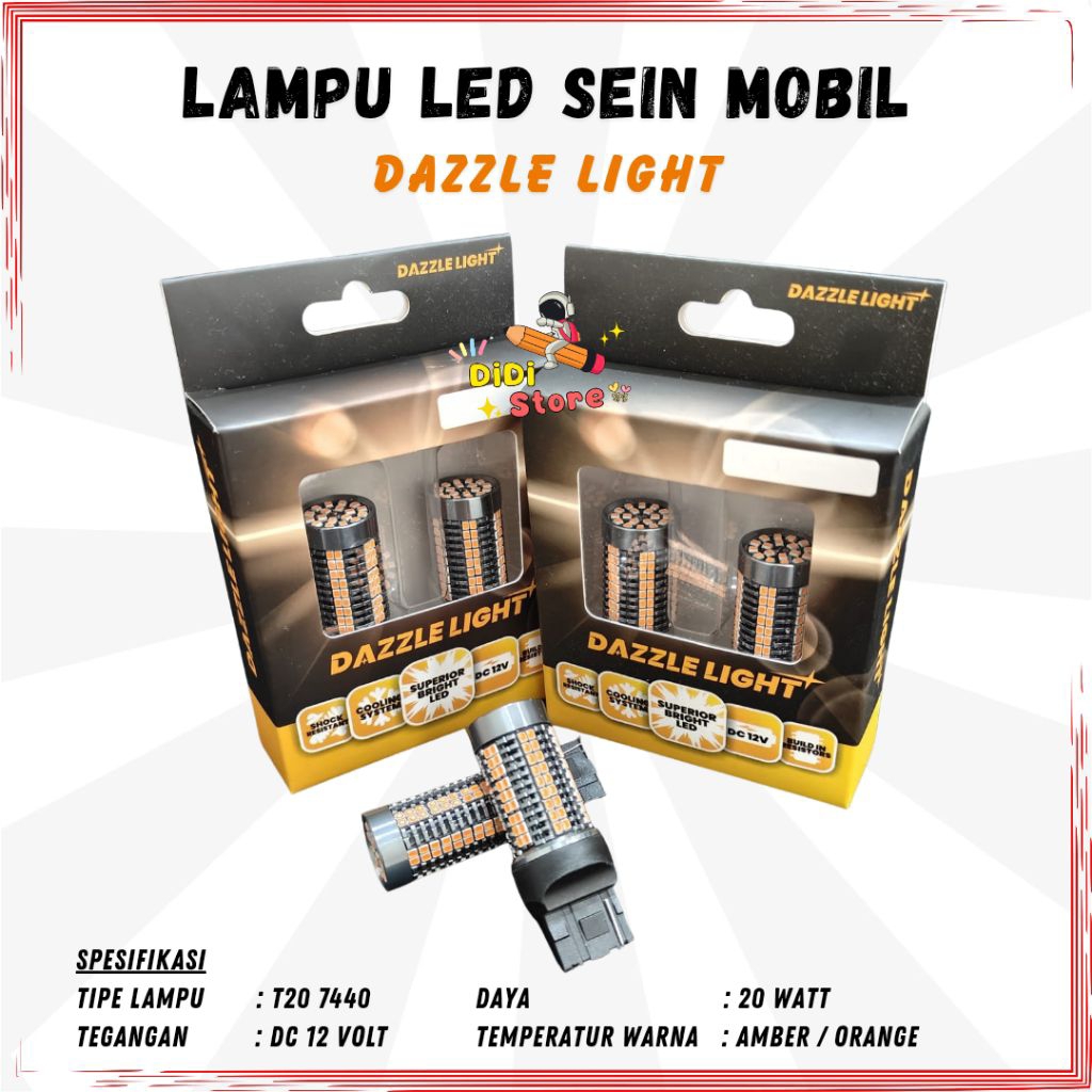 Lampu LED Bohlam LED Sein mobil Lampu Cabin mobil Dazzle Light