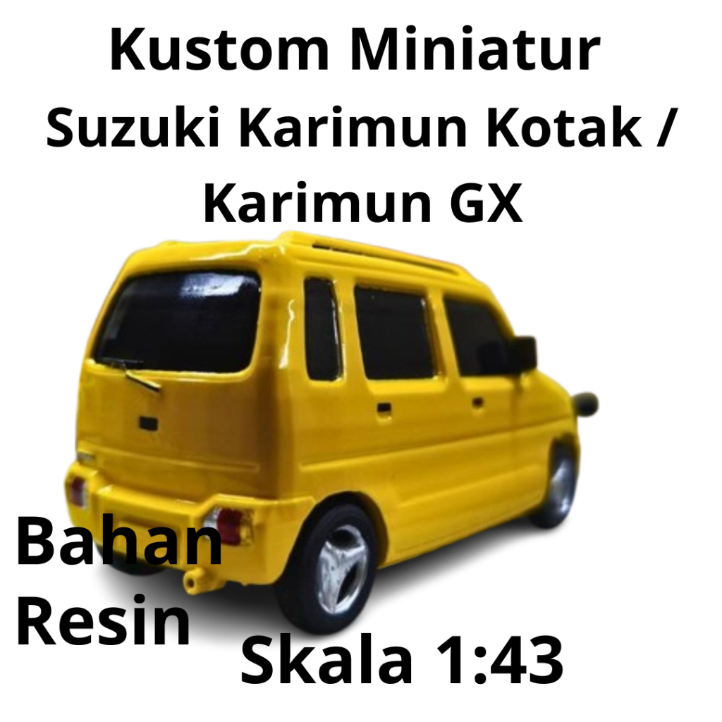 Kustom Pajangan Interior Mobil Miniature Suzuki Karimun Kotak / Karimun GX Skala 43