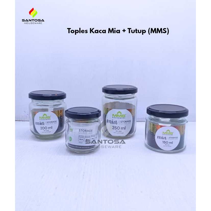 Toples Kaca Mia + Tutup (MMS)
