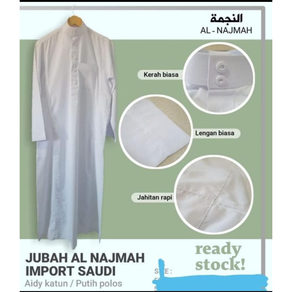 Jubah An Najmah Import Saudi