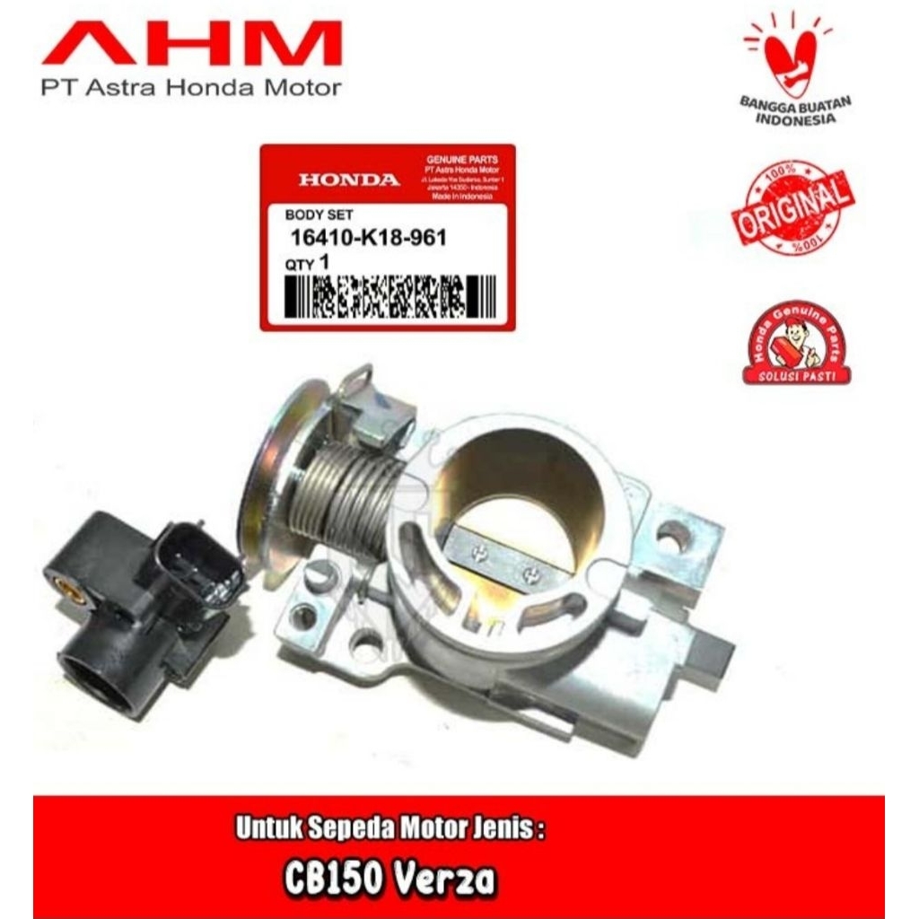 16410-K18-961 HGP AHM 100% ORIGINAL BODY SET CB VERZA 16410K18961