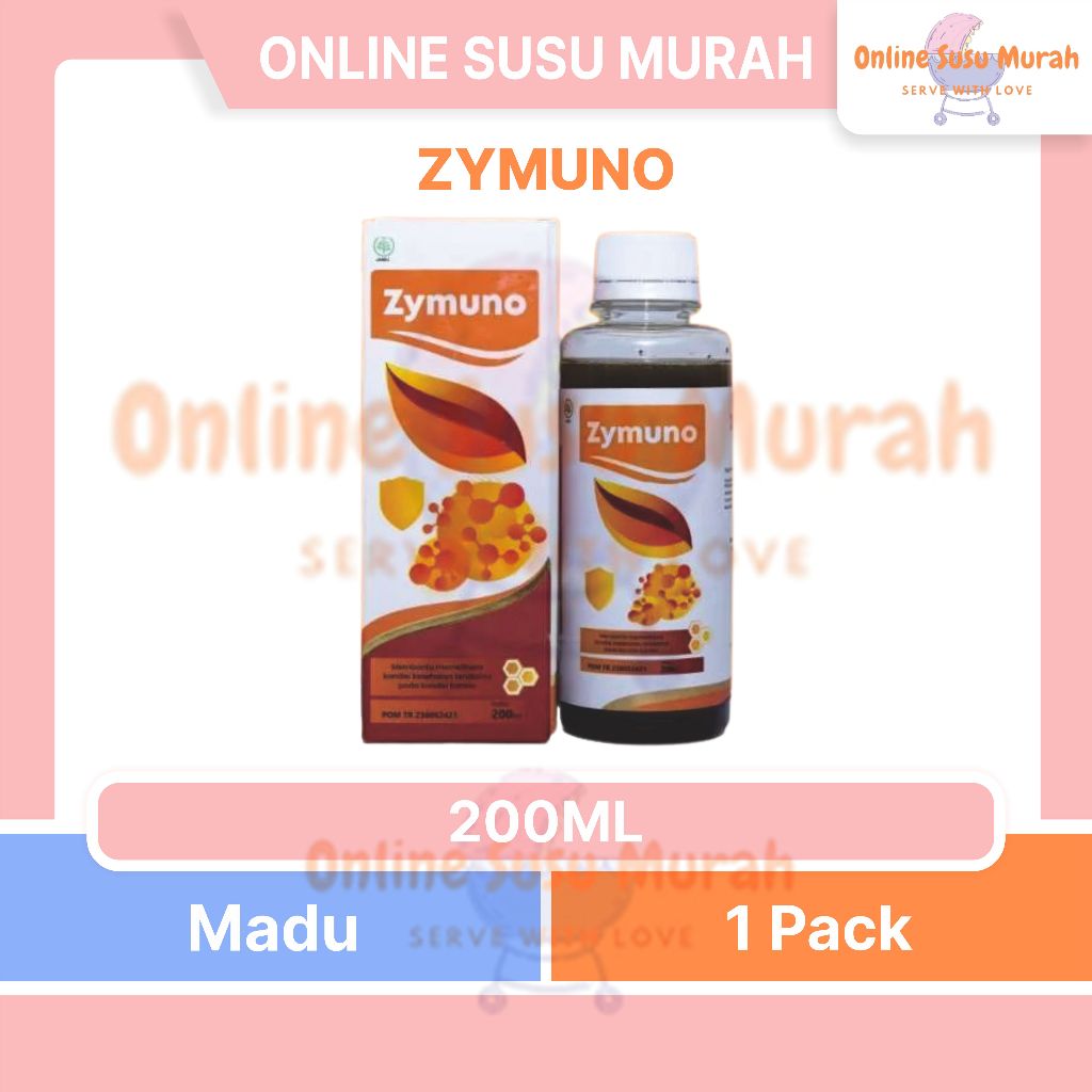 ZYMUNO MADU 200ML - BANTU ATASI KANKER TUMOR BENJOLAN DAN DEMAM FLU BATUK 200 ML PRLA