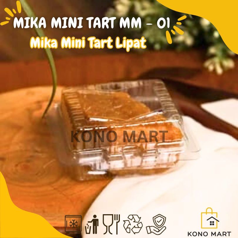 Kono Mart - Mika Mini Tart MM 01 / Mika Mini Tart Lipat MM-01 / Mika Slice Mini Tart Kue Cake Slice 