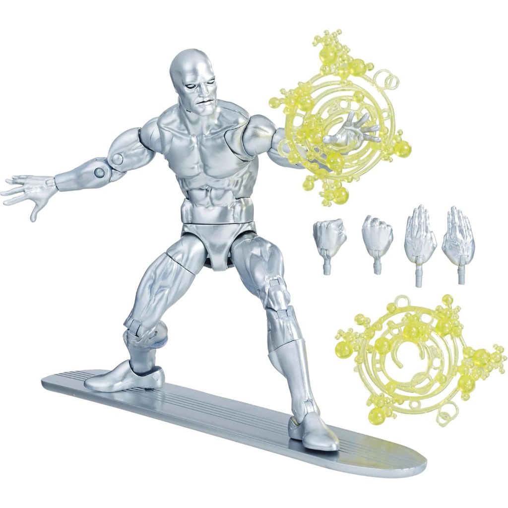 MARVEL Legends Series Silver Surfer, Comics Collectible 6-Inch Action Figure with Board Accessory