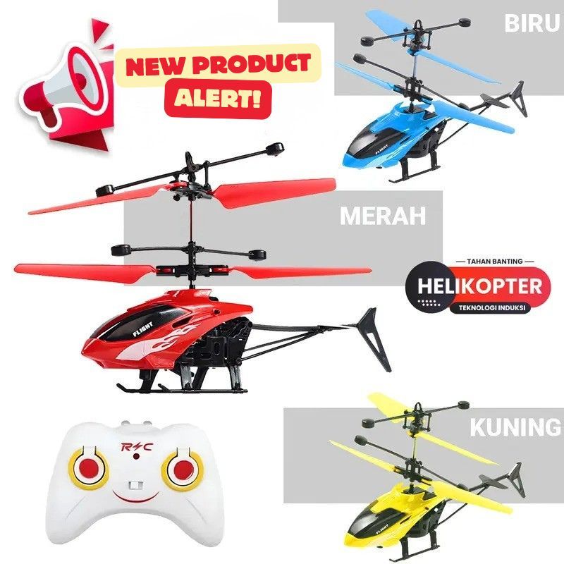 HELLY 2IN1 BISA REMOTE & SENSOR MAINAN HELICOPTER TERBANG REMOT KONTROL PESAWAT TERBANG
