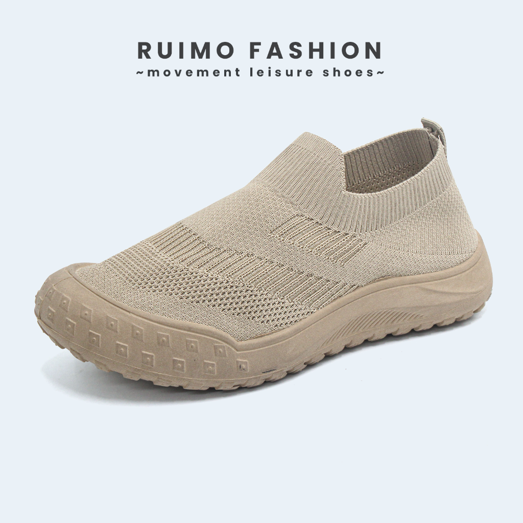 Ruimo Sepatu Sneakers Slip On Pria Terbaru Bahan Premium Import - 102