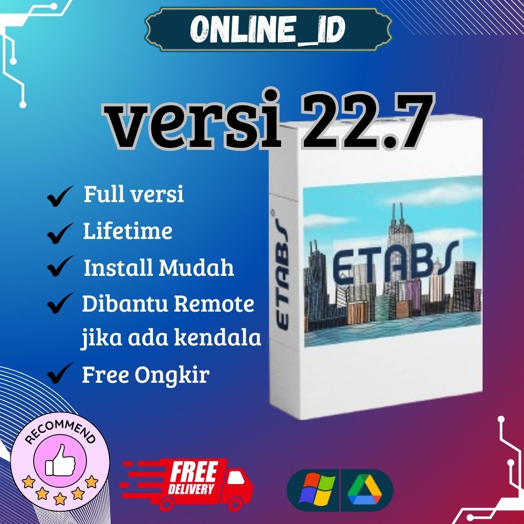 Etabs V22 Full Version untuk Windows