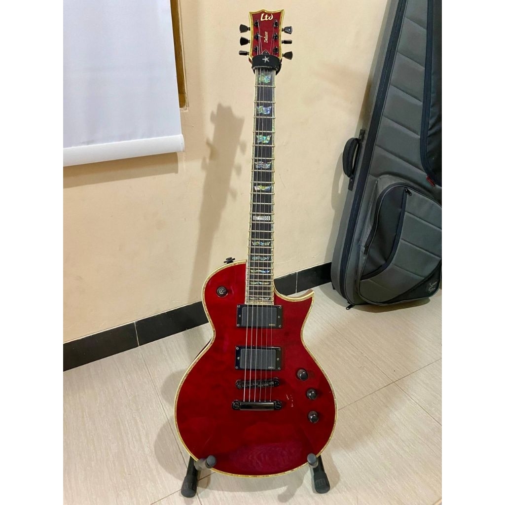 Gitar Listrik ESP LTD EC-1000 Original Pickup EMG 81 85 Locking Tuner