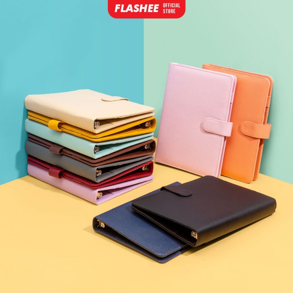 Binder Polos Levi A5 20 Ring Ekslusif Agenda Magnetic Organizer A5 Buku Binder Kuliah Sekolah