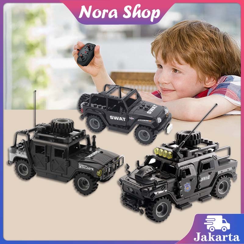 Tiga Ukuran Mainan Militer / Minifigure Army / Mainan Balok Military Jeep Mini