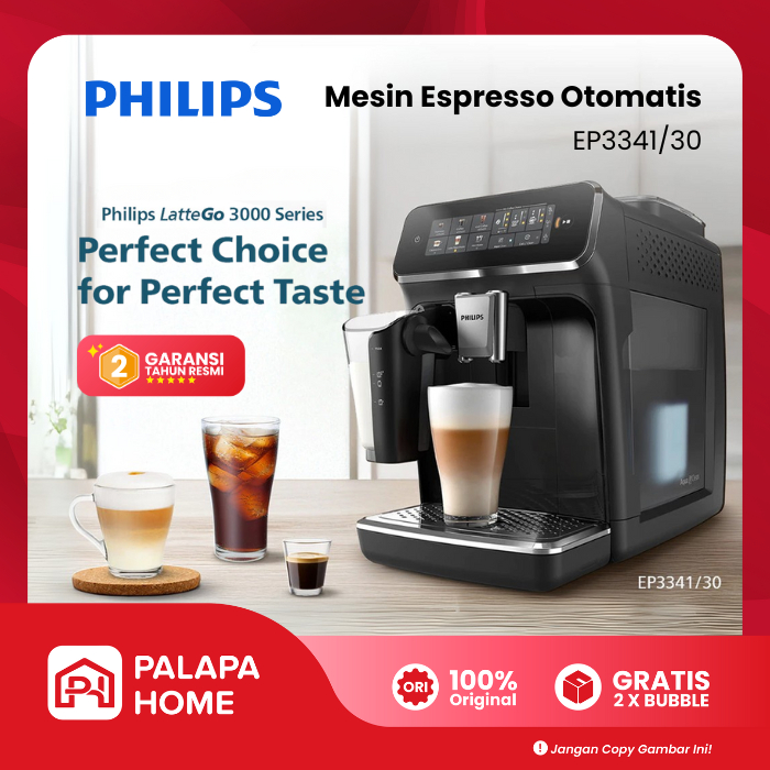 Philips Mesin Kopi Otomatis EP3341/30 | Professional Espresso Americano Coffee Latte Barista Machine