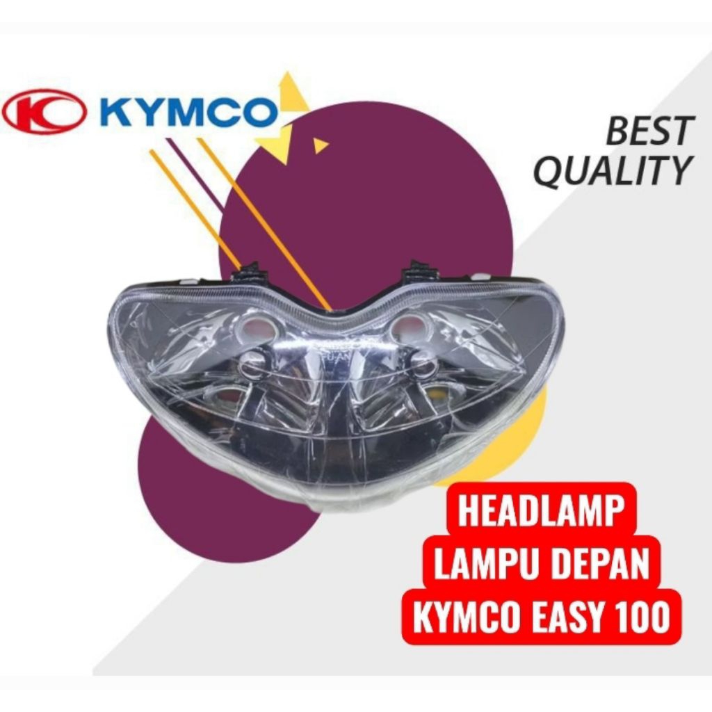 HEADLAMP LAMPU DEPAN MOTOR KYMCO EASY 100 BARU