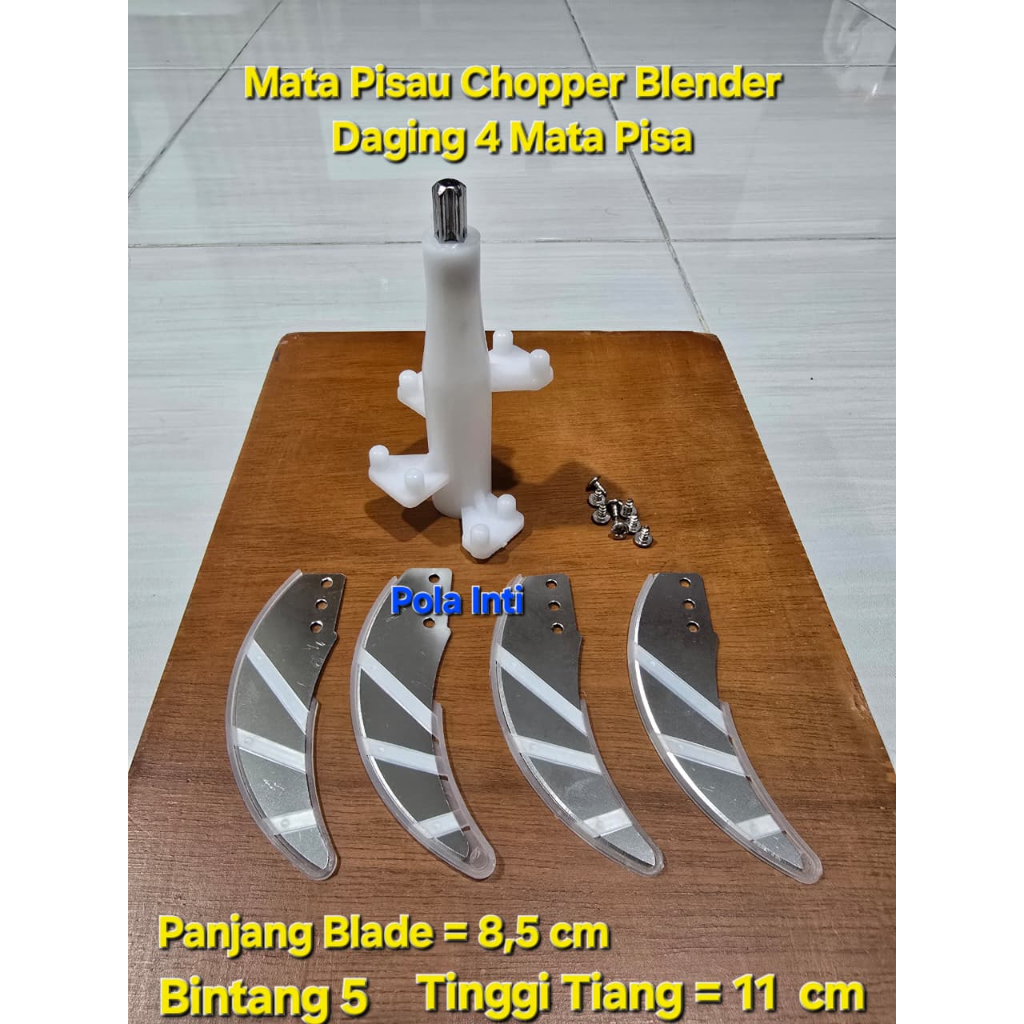 Mata Pisau Chopper Daging / 4 Mata Pisau Blender Capsule Multi Vishal