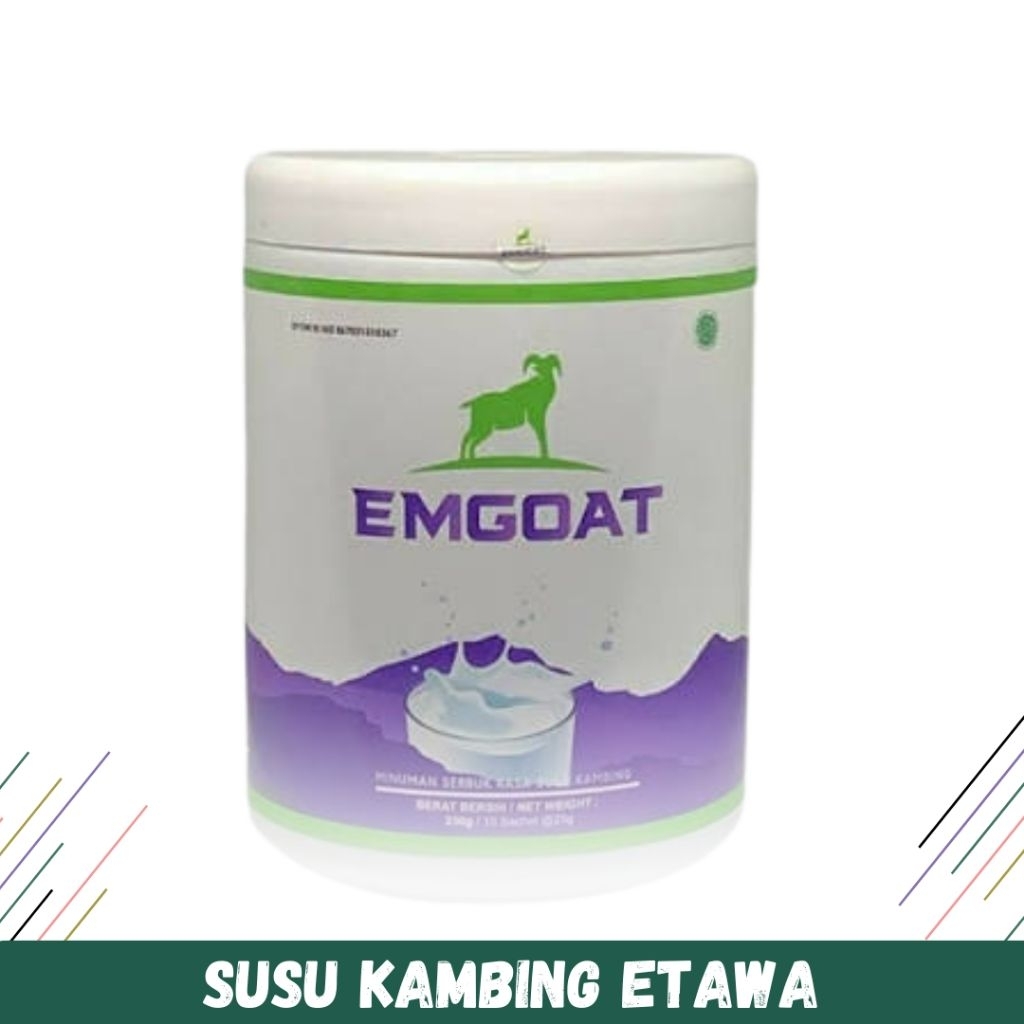 Susu kambing Emgoat murni sachet - susu Emgoat pot original - susu etawa Emgoat praktis - susu kambi
