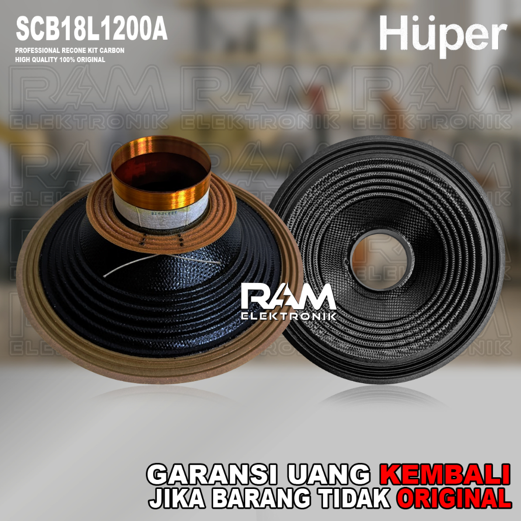 Recone Kit Daun Speaker 18 Inch HUPER SCB18L1200A | SCB 18L1200 A Original