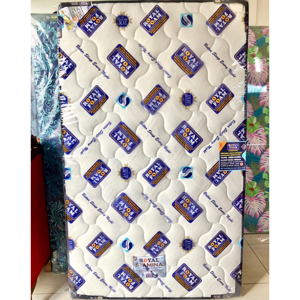 KASUR BUSA SPON ROYAL FOAM STAMINA EXCLUSIVE PUTIH ANTI KEMPES