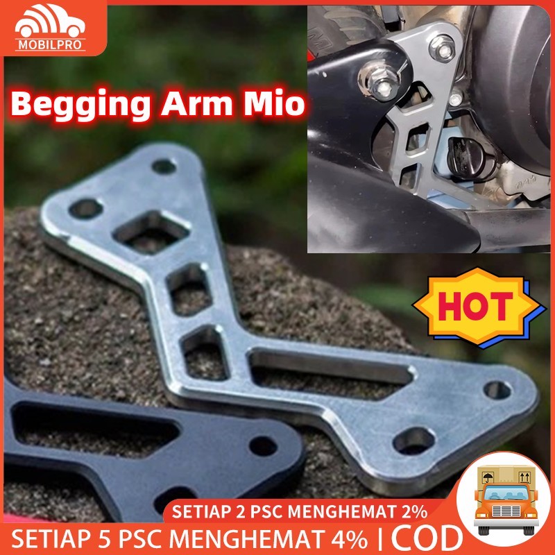 Breket knalpot mio karbu model standart / pangkom knalpot mio karbu