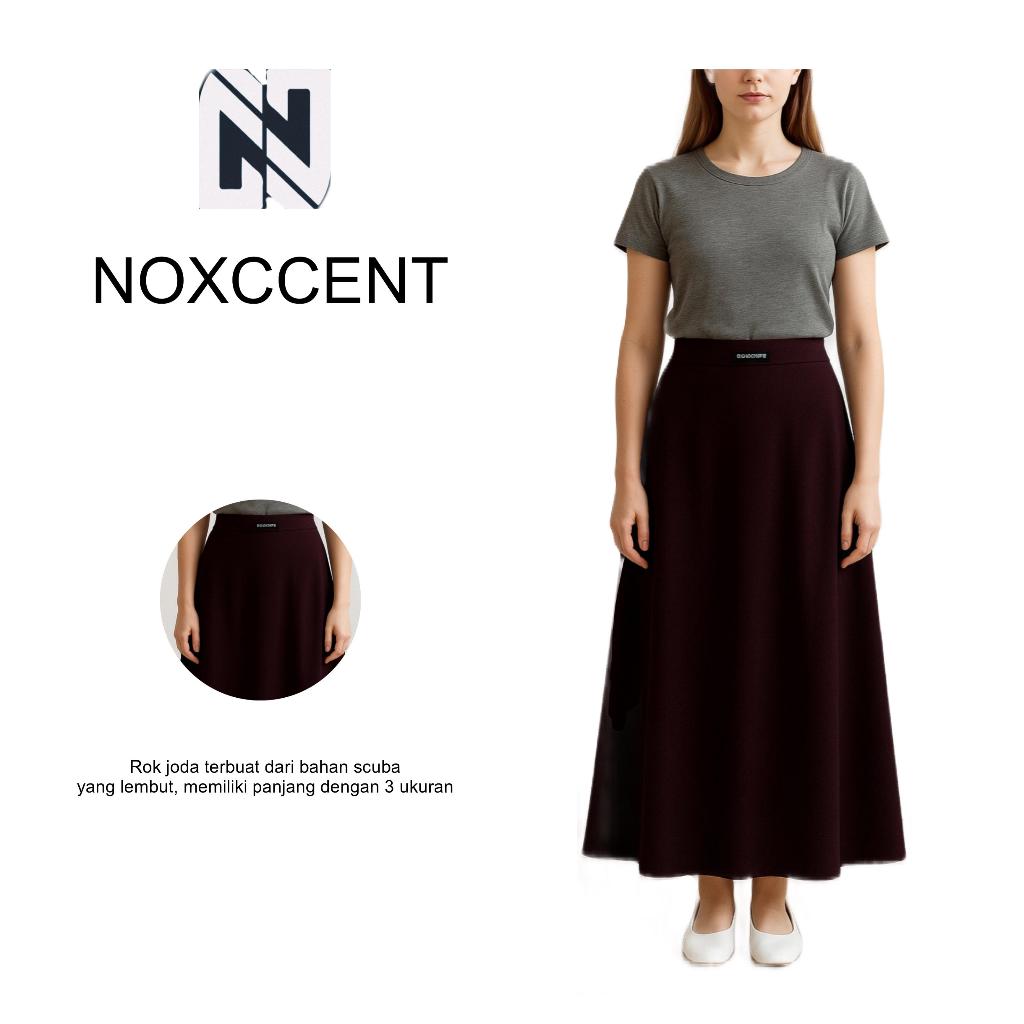 NOXCCENT - ROK PAYUNG SCUBA JUMBO / ROK WANITA MAYUNG / ROK SCUBA PANJANG