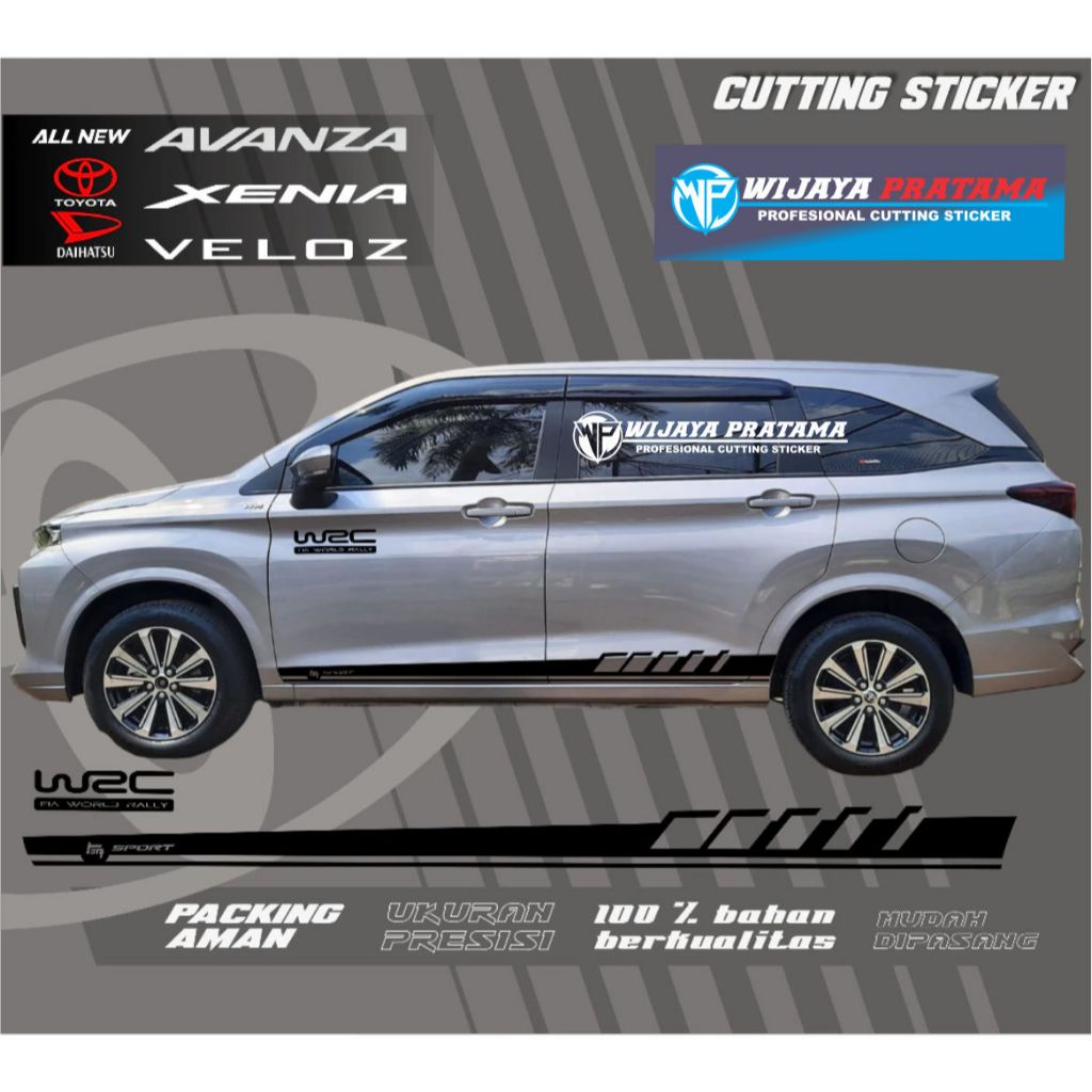 STICKER STIKER BODY SAMPING AKSESORIES AVANZA XENIA 2022 2025 VELOZ 2022 2025