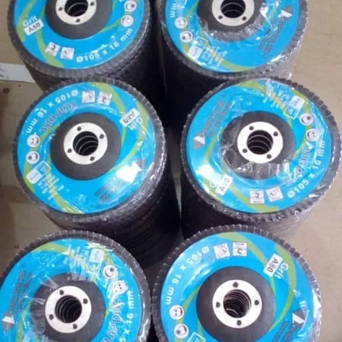 Mata Gurinda Amplas Susun / flap disc/MATA GERINDA GURINDA AMPLAS SUSUN 4 INCH FLAP DISC TEBAL/AMPLE